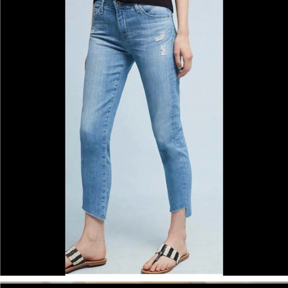 AG Adriano Goldschmied Farrah Cropped Jeans Sz 25